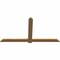 Ekena Millwork Eugene Smooth Timber Gable Bracket, Western Red Cedar, 84"W x 45"H x 1 1/2"D x 5 1/2"F, 13/12 Pitch GBW084X45X0206EUG00SWR - alternate 2